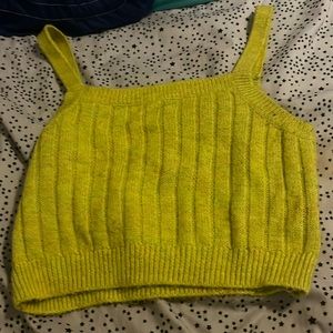 Green and Yellow Top has only been worn once.